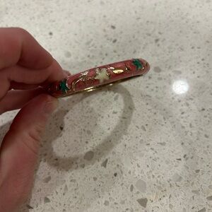 Pink and Green Enamel Bangle